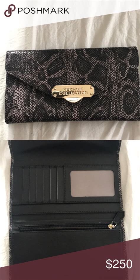 versace collection wallet